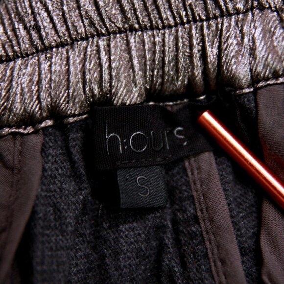 H:OURS at Revolve Brie Silver Metallic Ruched High Waist Pants - Picture 12 of 15